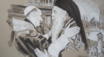Paolo VI incontra Atenagora di Costantinopoli il 25 luglio 1967